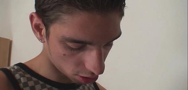  Painting leads to threesome with granny and boys teen